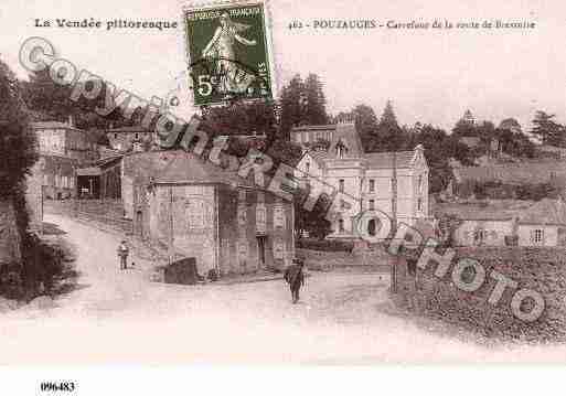 Ville de POUZAUGES, carte postale ancienne