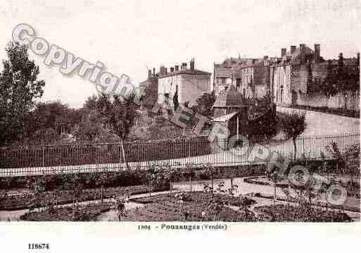 Ville de POUZAUGES, carte postale ancienne