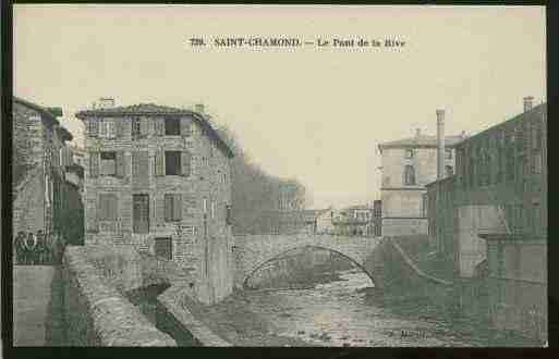Ville de SAINTCHAMOND, carte postale ancienne