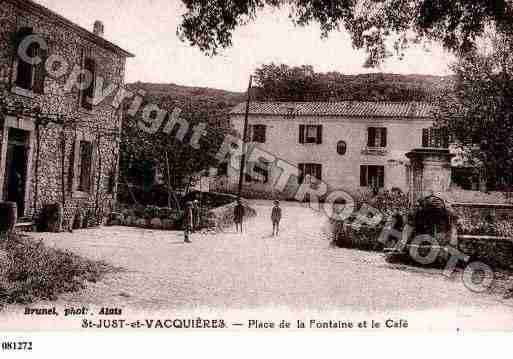 Ville de SAINTJUSTETVACQUIERES, carte postale ancienne