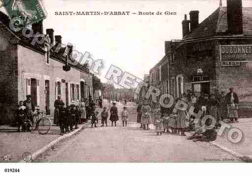 Ville de SAINTMARTIND'ABBAT, carte postale ancienne