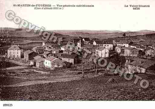 Ville de SAINTMARTINDEFUGERES, carte postale ancienne