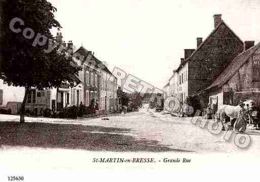 Ville de SAINTMARTINENBRESSE, carte postale ancienne