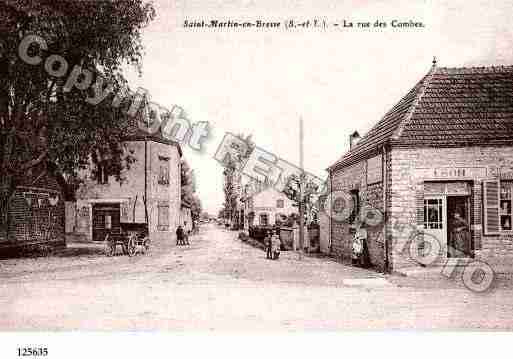 Ville de SAINTMARTINENBRESSE, carte postale ancienne