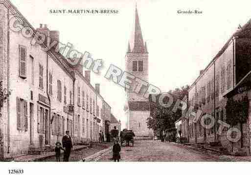 Ville de SAINTMARTINENBRESSE, carte postale ancienne