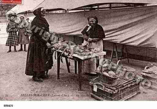 Ville de SELLESSURCHER, carte postale ancienne