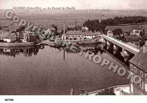 Ville de SEURRE, carte postale ancienne