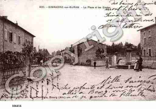 Ville de SIMANDRE, carte postale ancienne