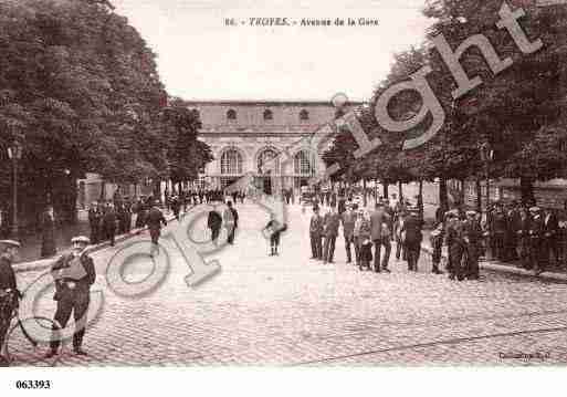 Ville de TROYES, carte postale ancienne