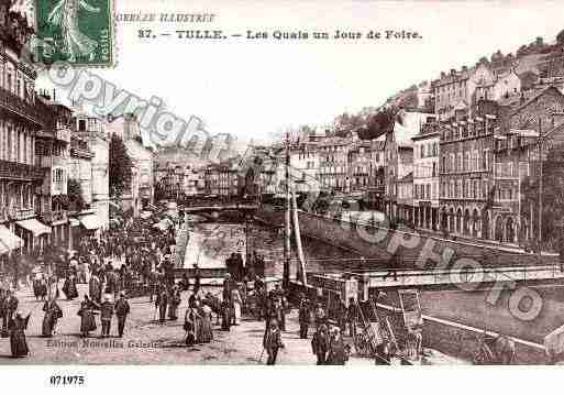 Ville de TULLE, carte postale ancienne