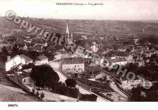 Ville de VERMENTON, carte postale ancienne