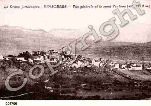 Ville de VINSOBRES, carte postale ancienne