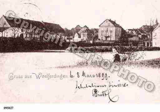 Ville de WELFERDING, carte postale ancienne