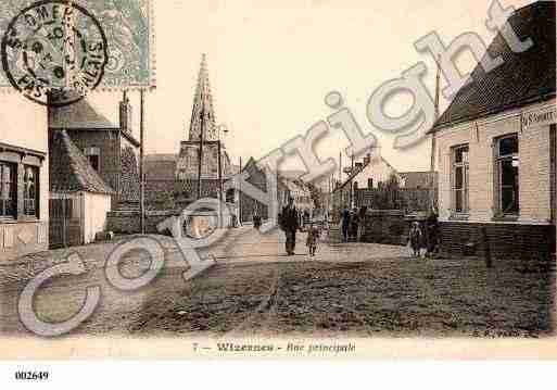 Ville de WIZERNES, carte postale ancienne