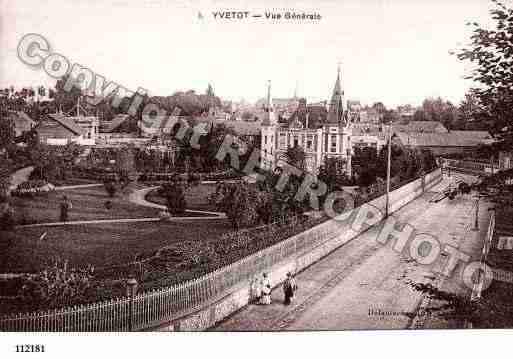 Ville de YVETOT, carte postale ancienne